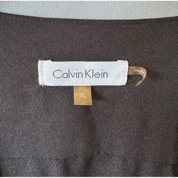 5 for $40 Calvin Klein Top Blouse Shirt Size XL Black - Picture 4 of 7